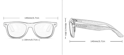 Lunettes soleil bois noyer naturel bambou polarisé uv400 unisex TAC box rangement microfibre été vacances style rétro wayfarer rayban mode beauté accessoires écologie environnement renouvelable responsable - lebois-eco.com.jpg